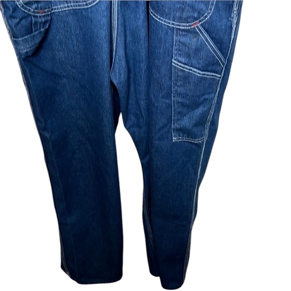 Big Mac Workwear Blue Denim Overalls Men's Size 42x30 BLEMISH - Picture 7 of 8